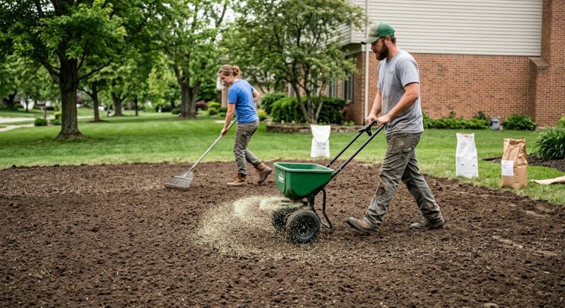New Construction Lawn Seeding in Ventura County, CA